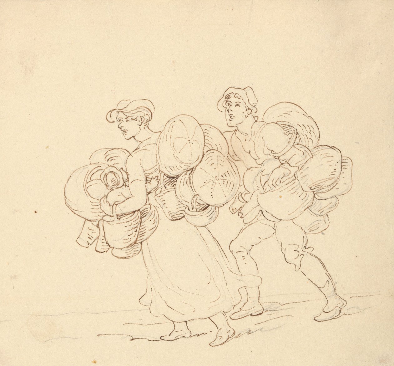 Albumteckning av Thomas Rowlandson