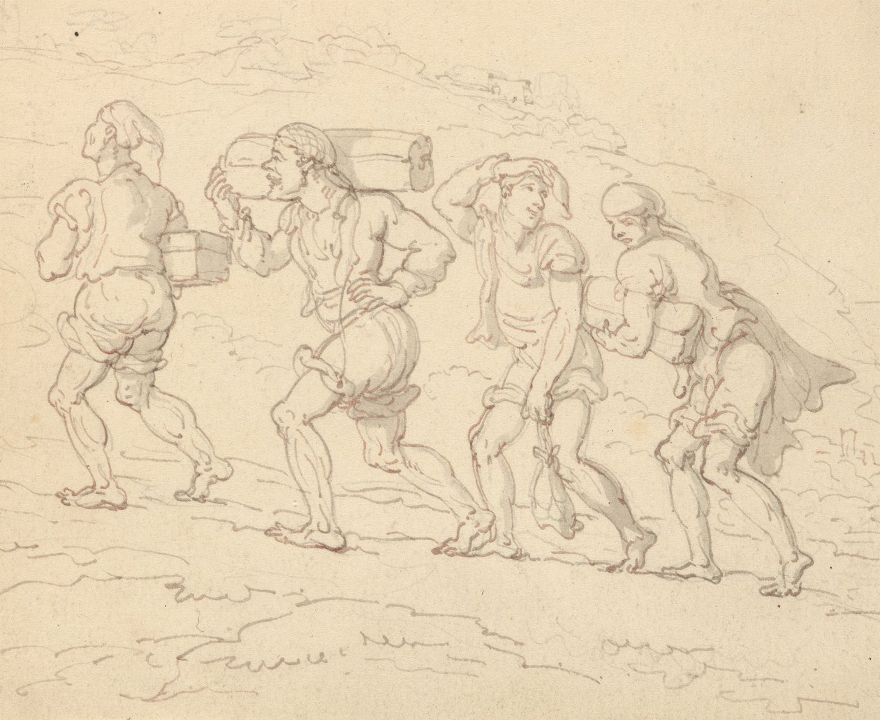 Albumteckning av Thomas Rowlandson