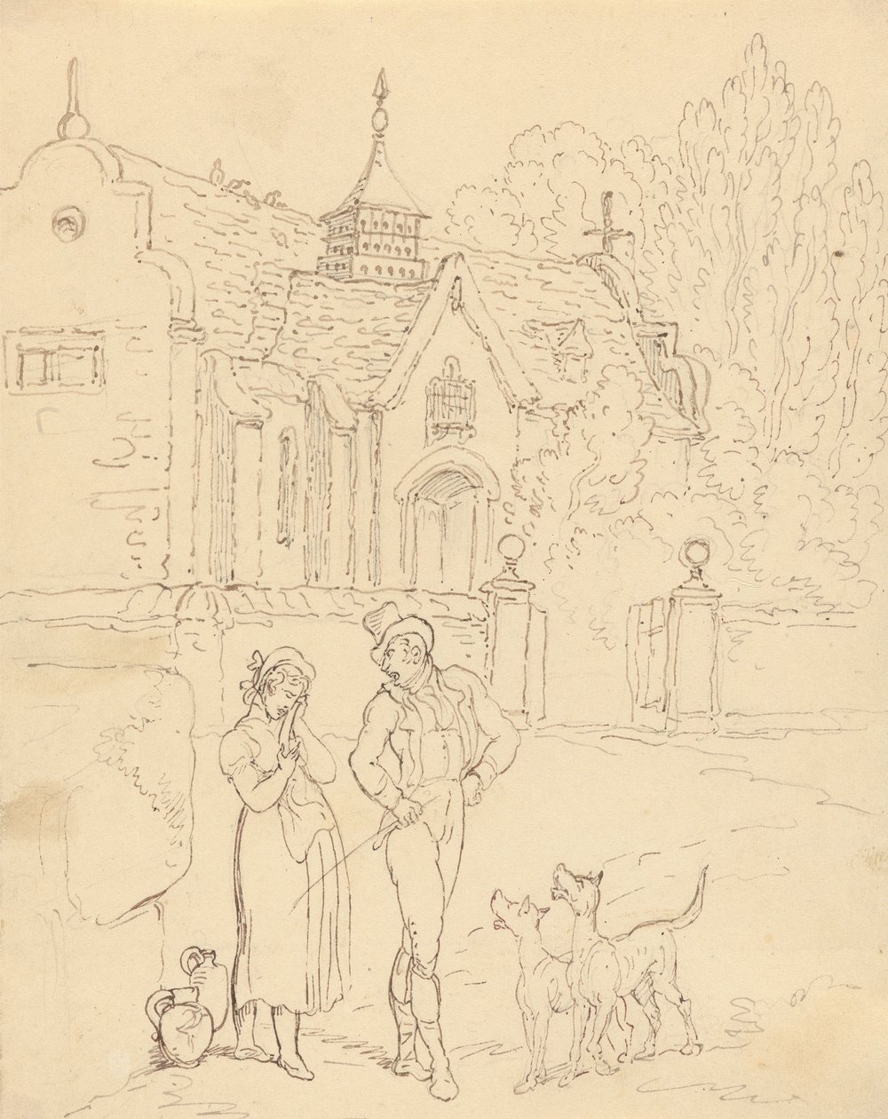 Albumteckning av Thomas Rowlandson