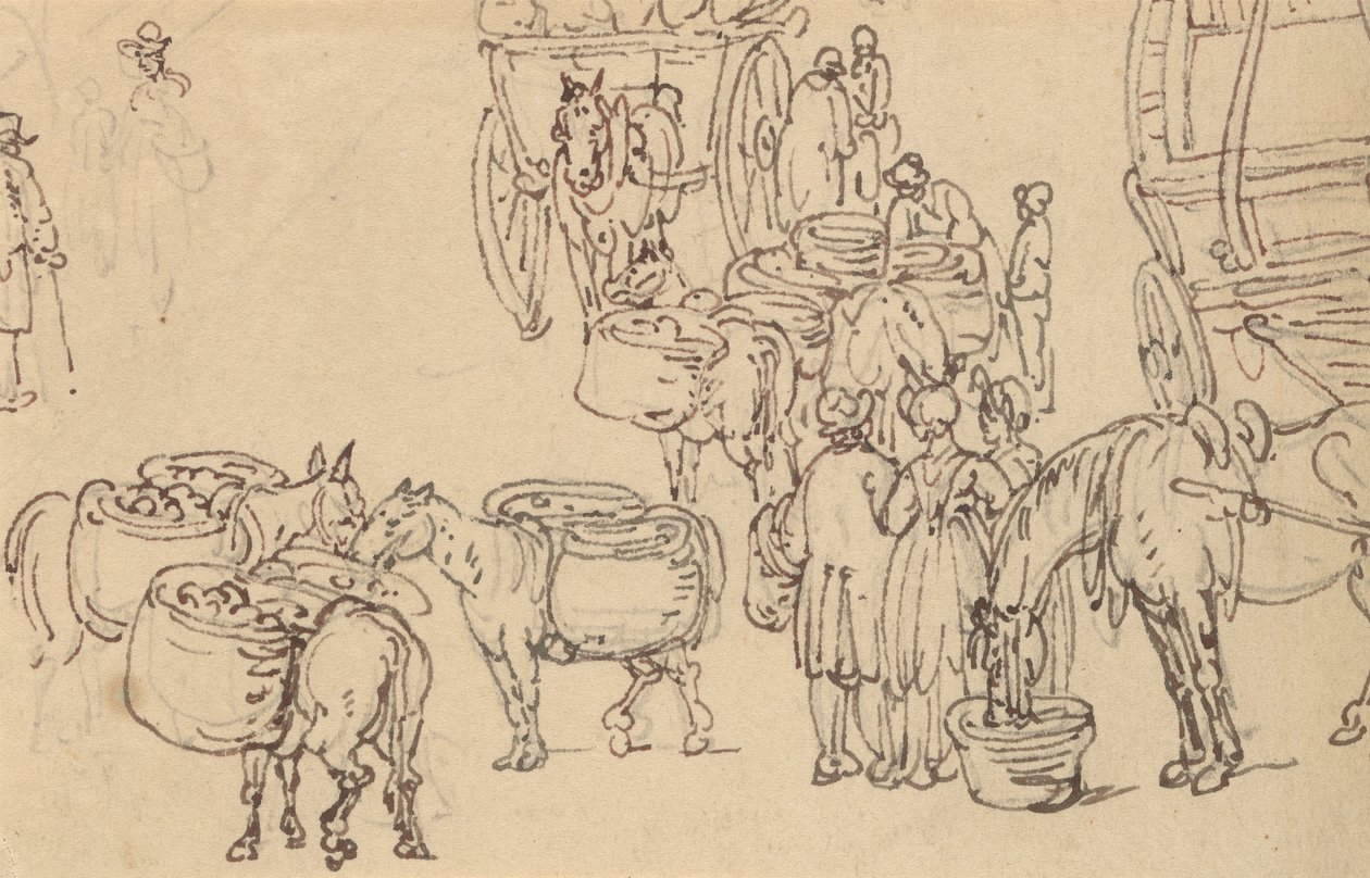 Albumteckning av Thomas Rowlandson