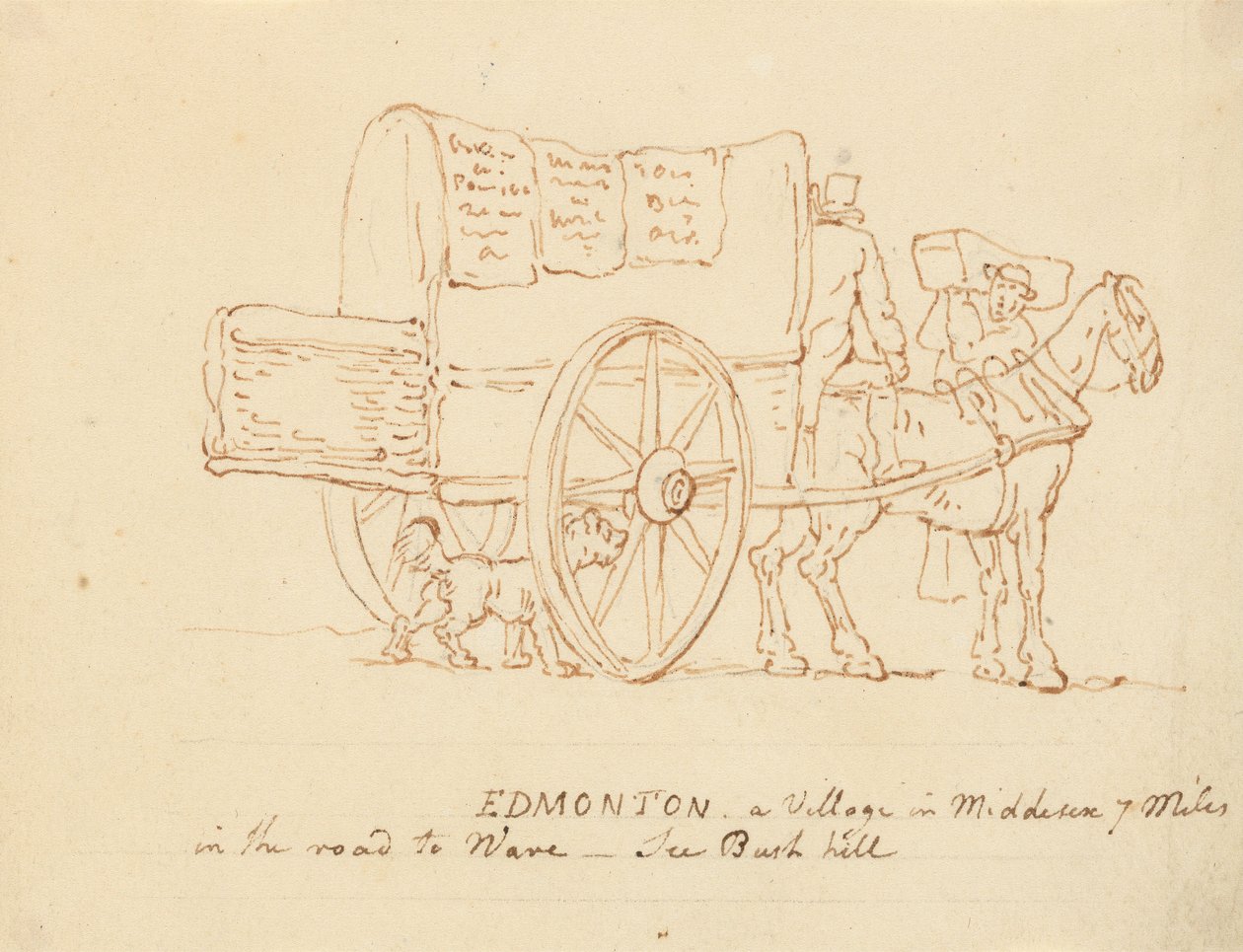 Albumteckning av Thomas Rowlandson