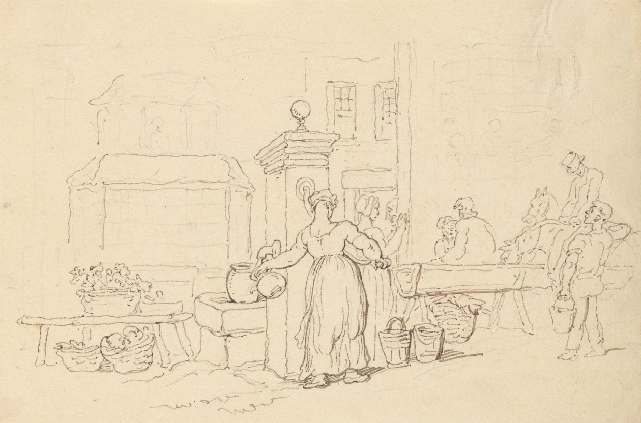 Albumteckning av Thomas Rowlandson