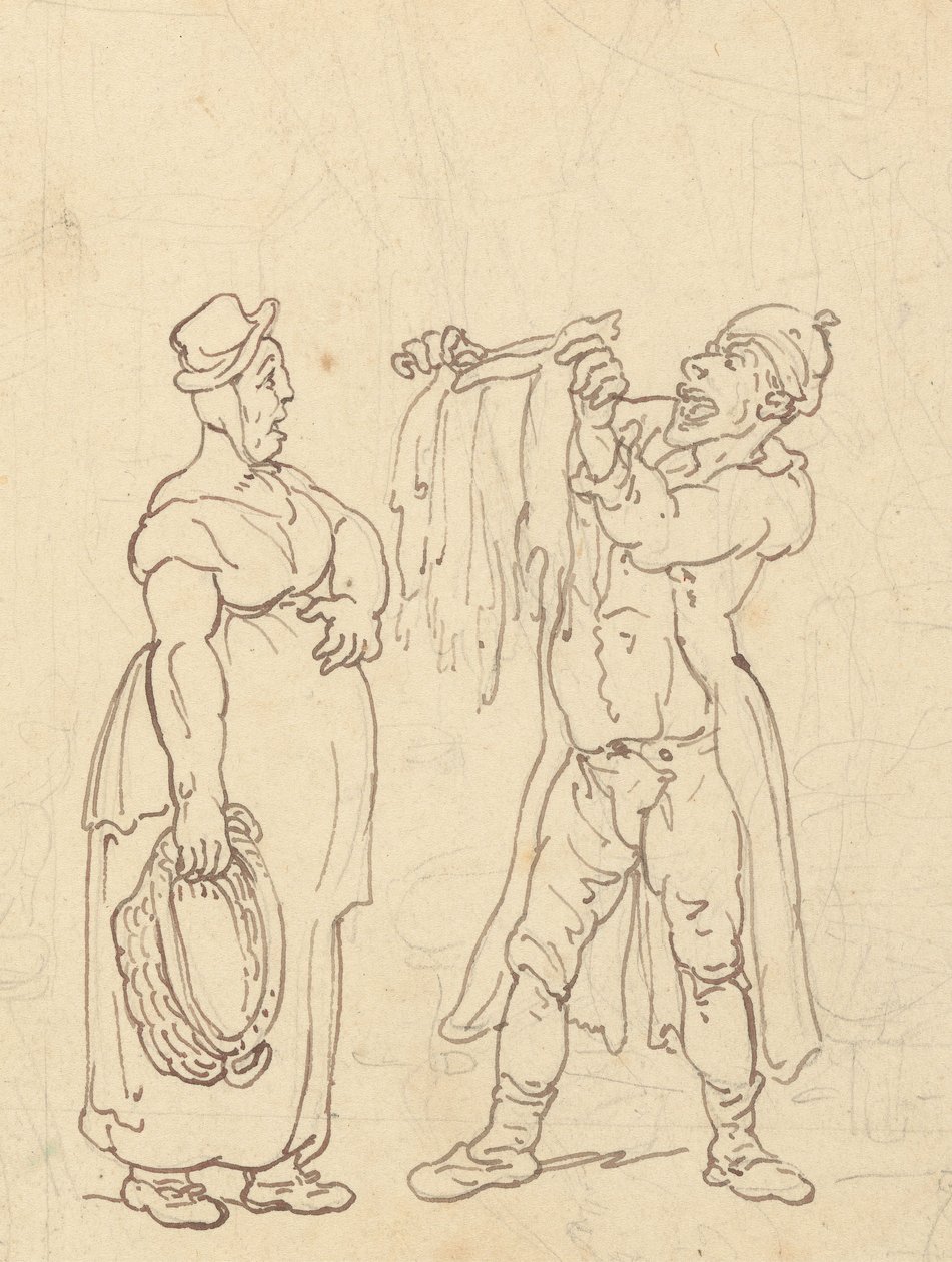 Albumteckning av Thomas Rowlandson