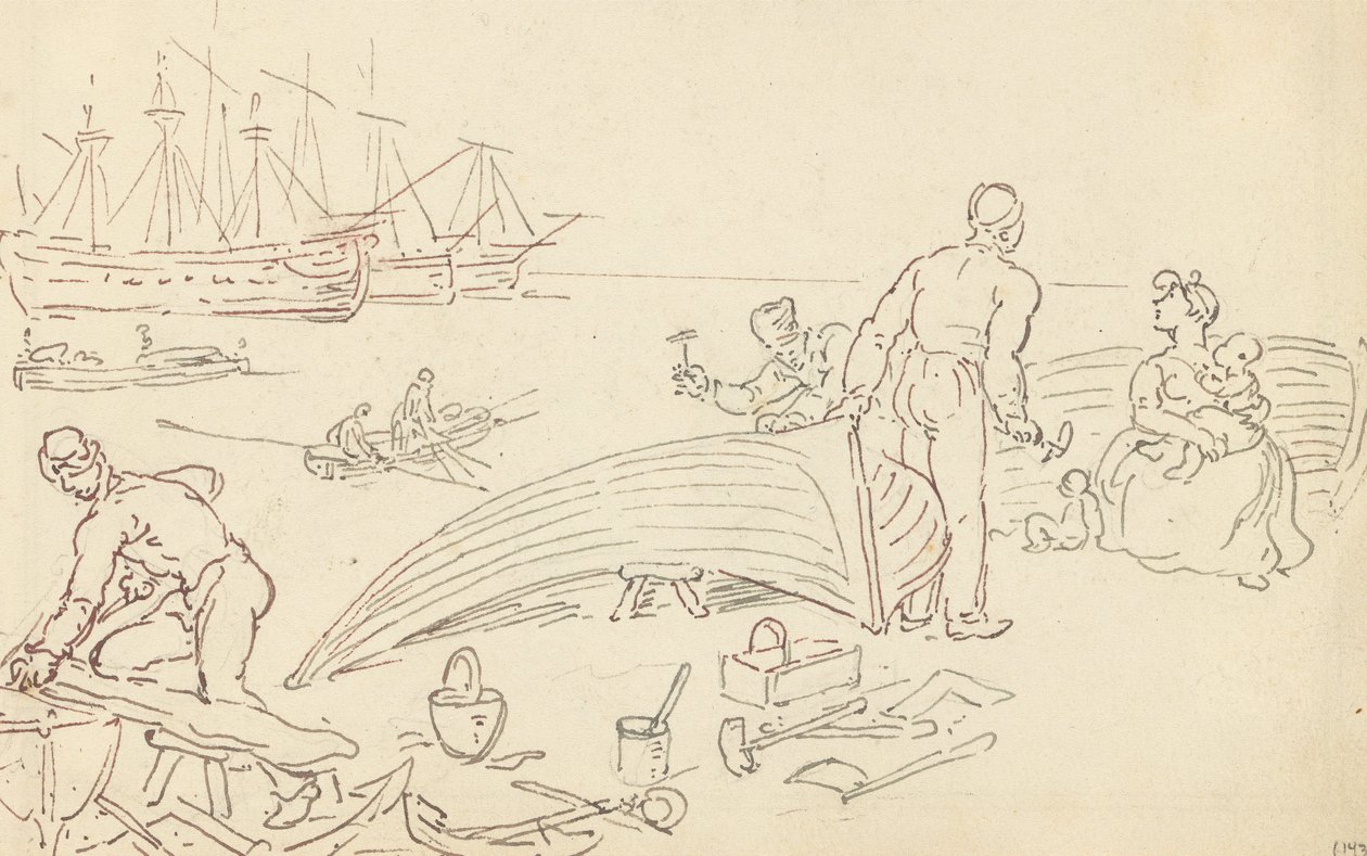 Albumteckning av Thomas Rowlandson