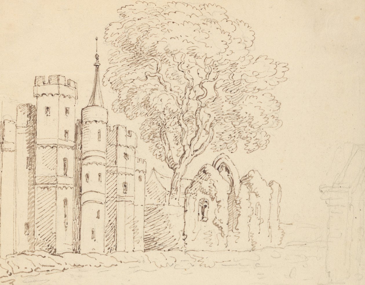 Albumteckning av Thomas Rowlandson