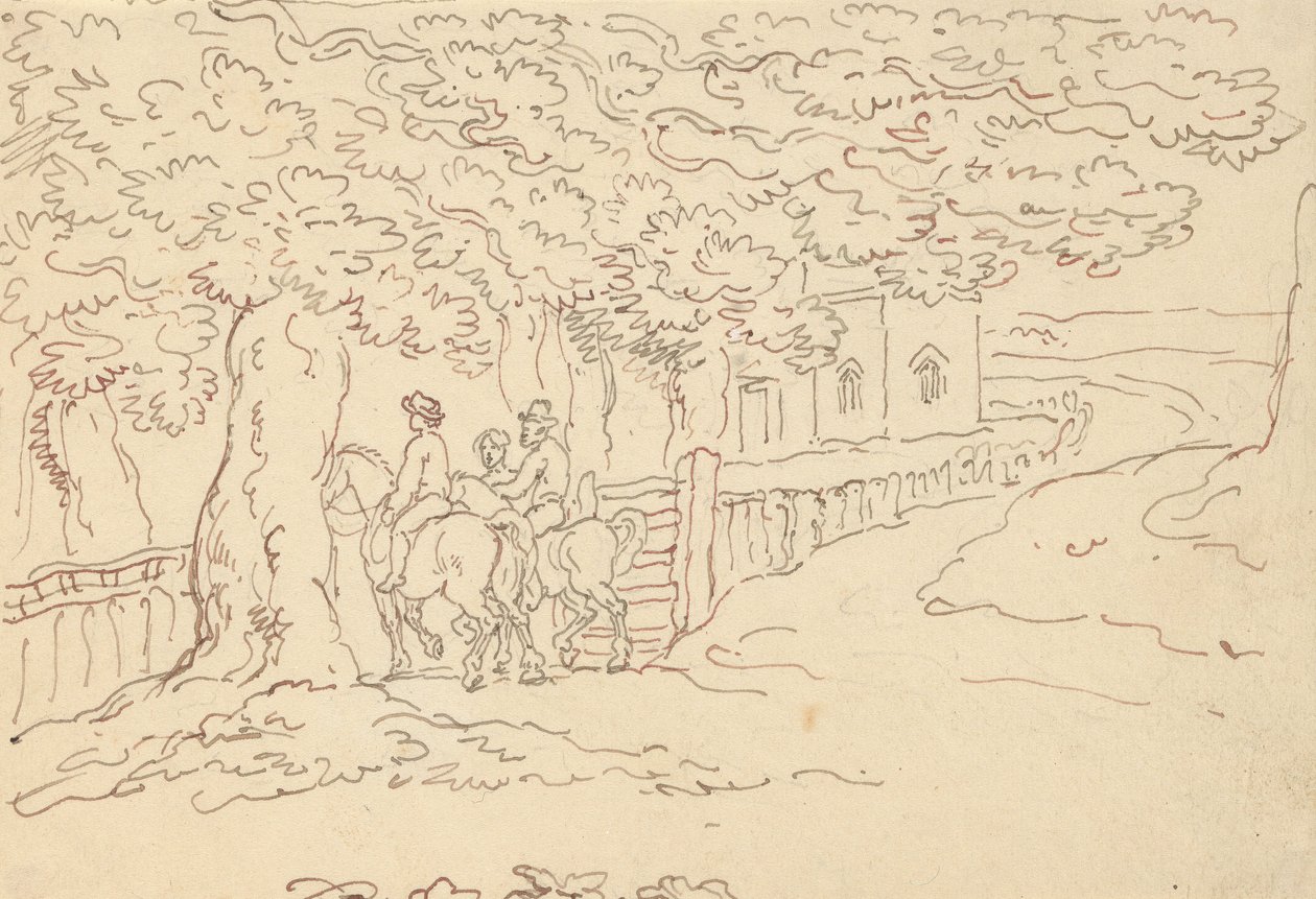 Albumteckning av Thomas Rowlandson