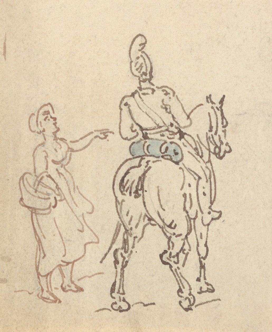 Albumteckning av Thomas Rowlandson