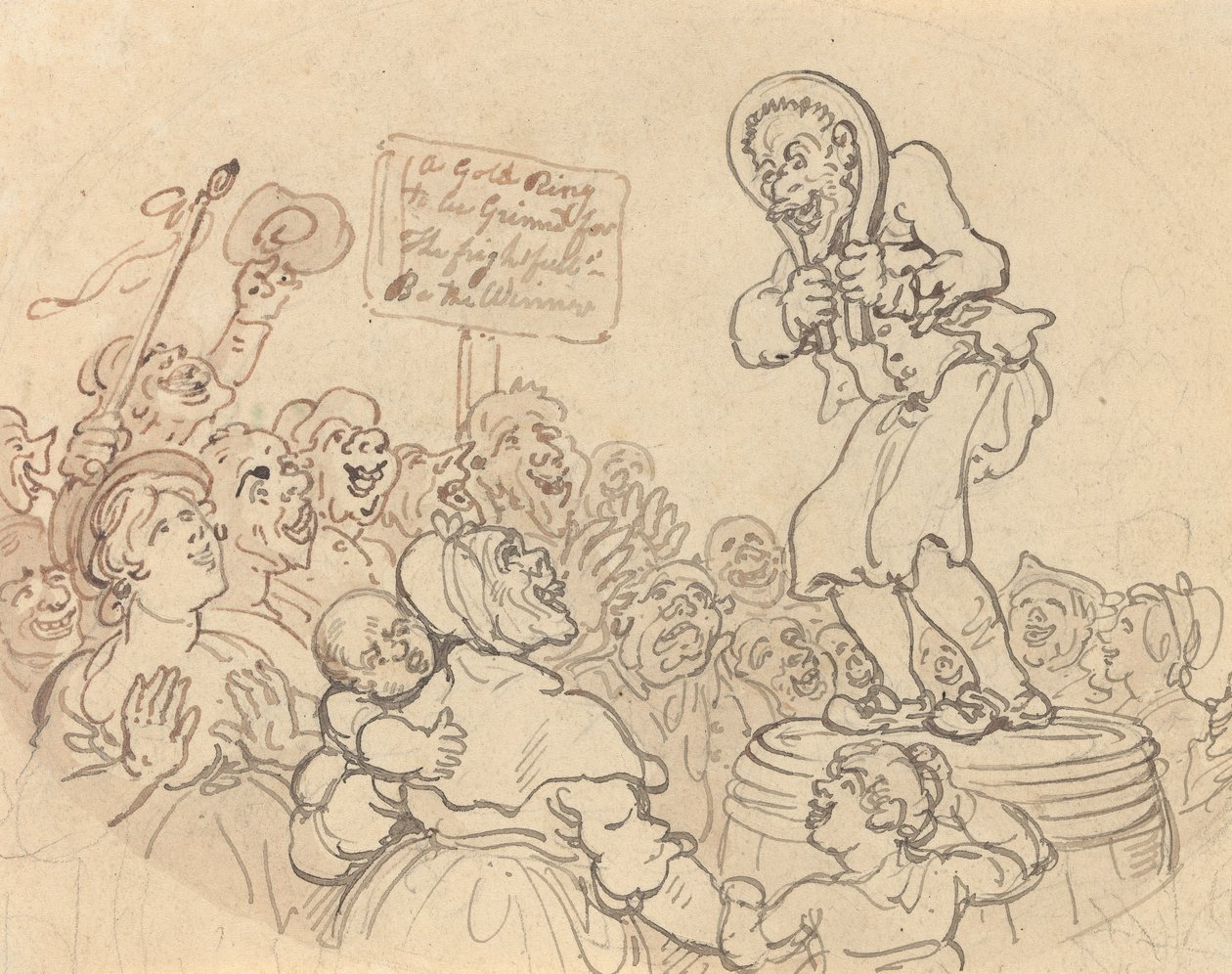 Albumteckning av Thomas Rowlandson