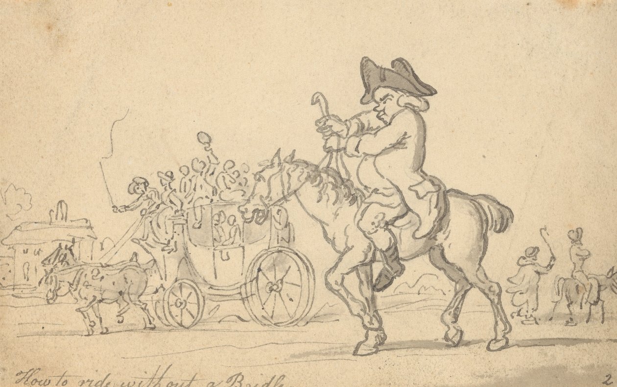 Albumteckning av Thomas Rowlandson