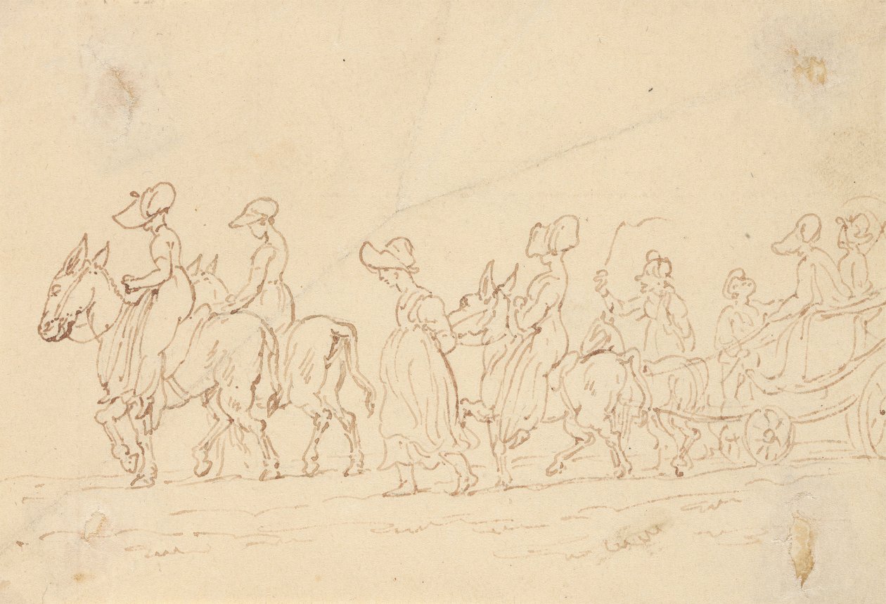 Albumteckning av Thomas Rowlandson