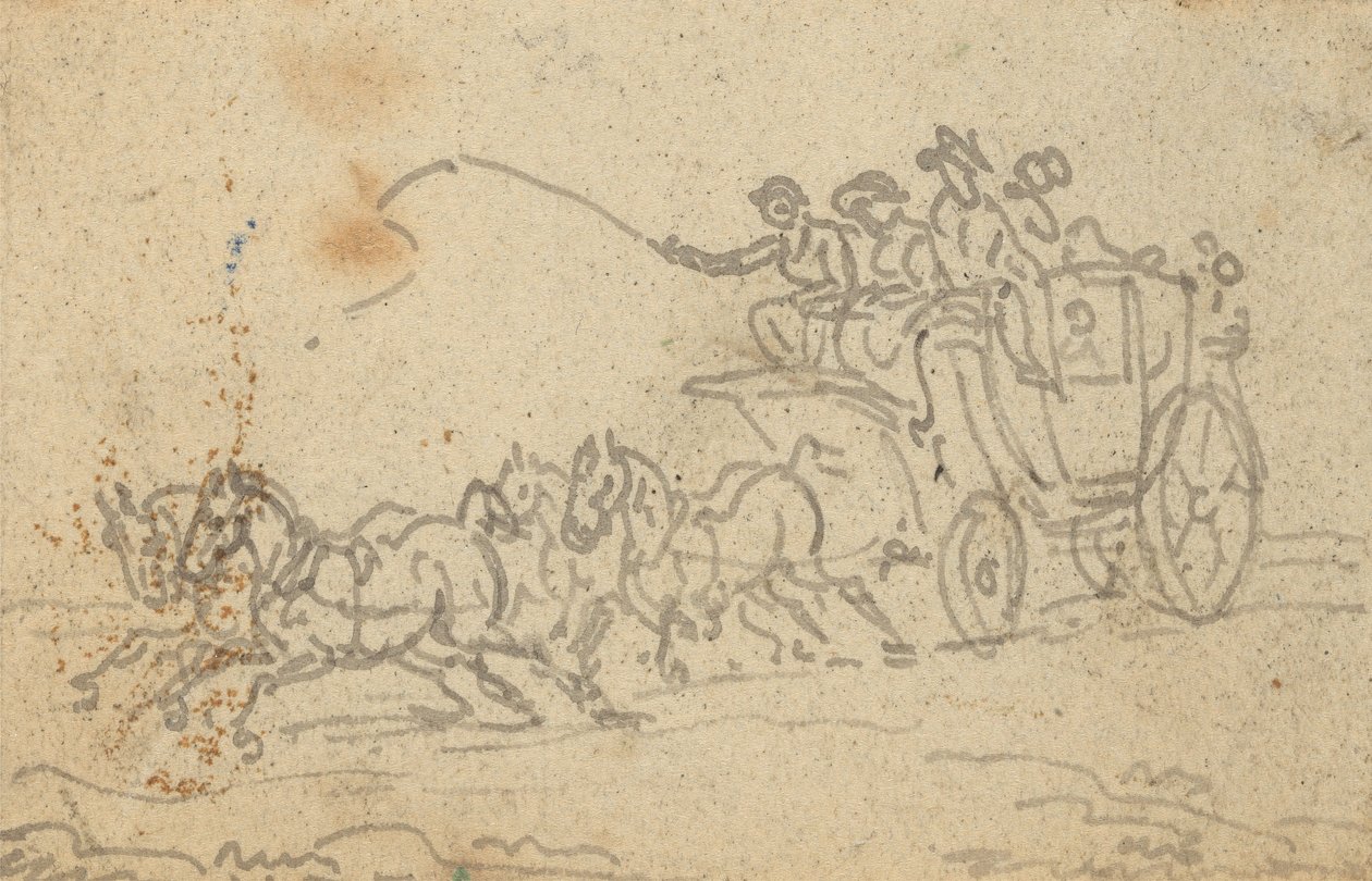 Albumteckning av Thomas Rowlandson