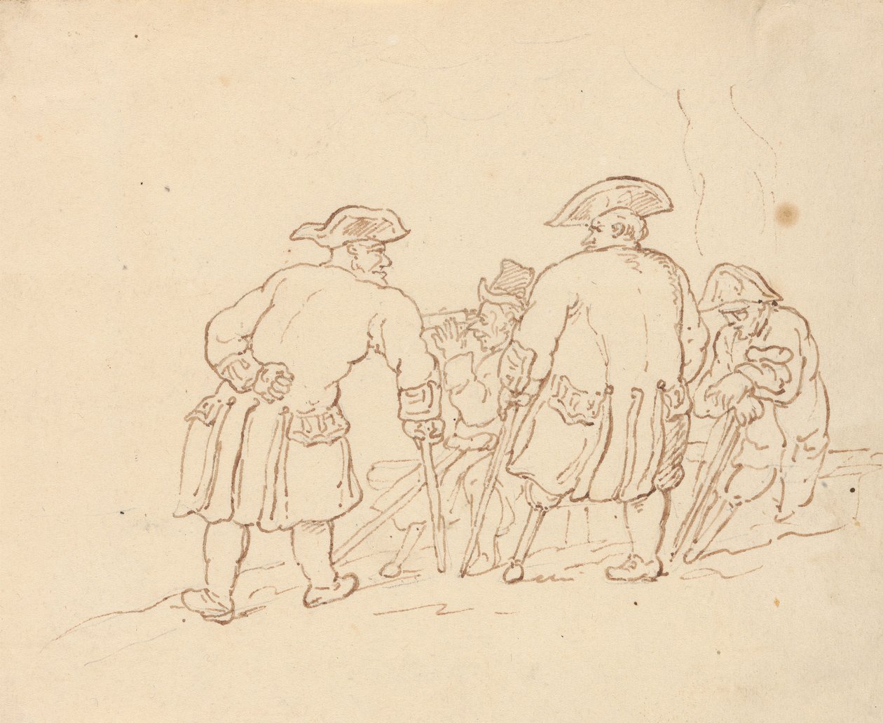 Albumteckning av Thomas Rowlandson