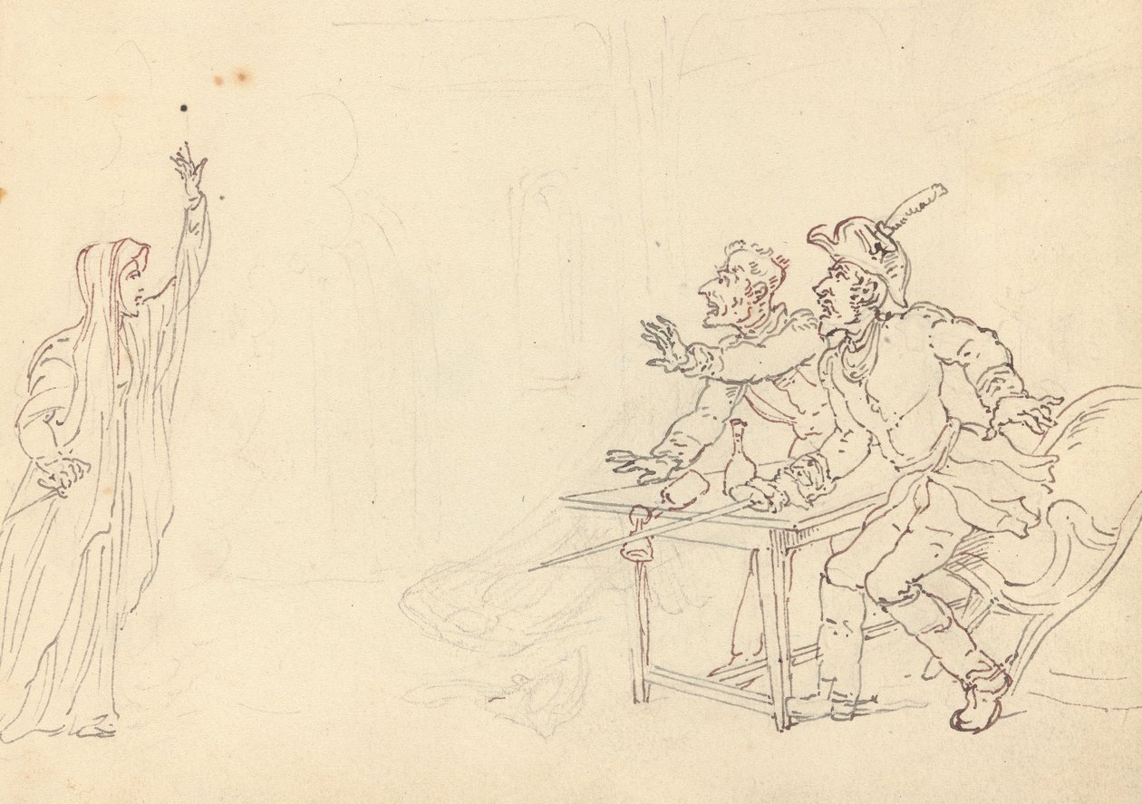 Albumteckning av Thomas Rowlandson