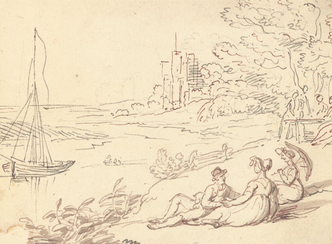 Albumteckning av Thomas Rowlandson