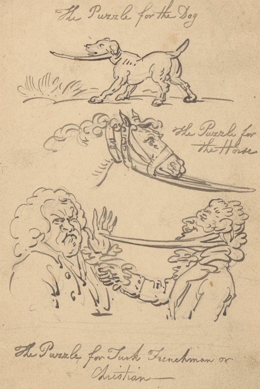 Albumteckning av Thomas Rowlandson