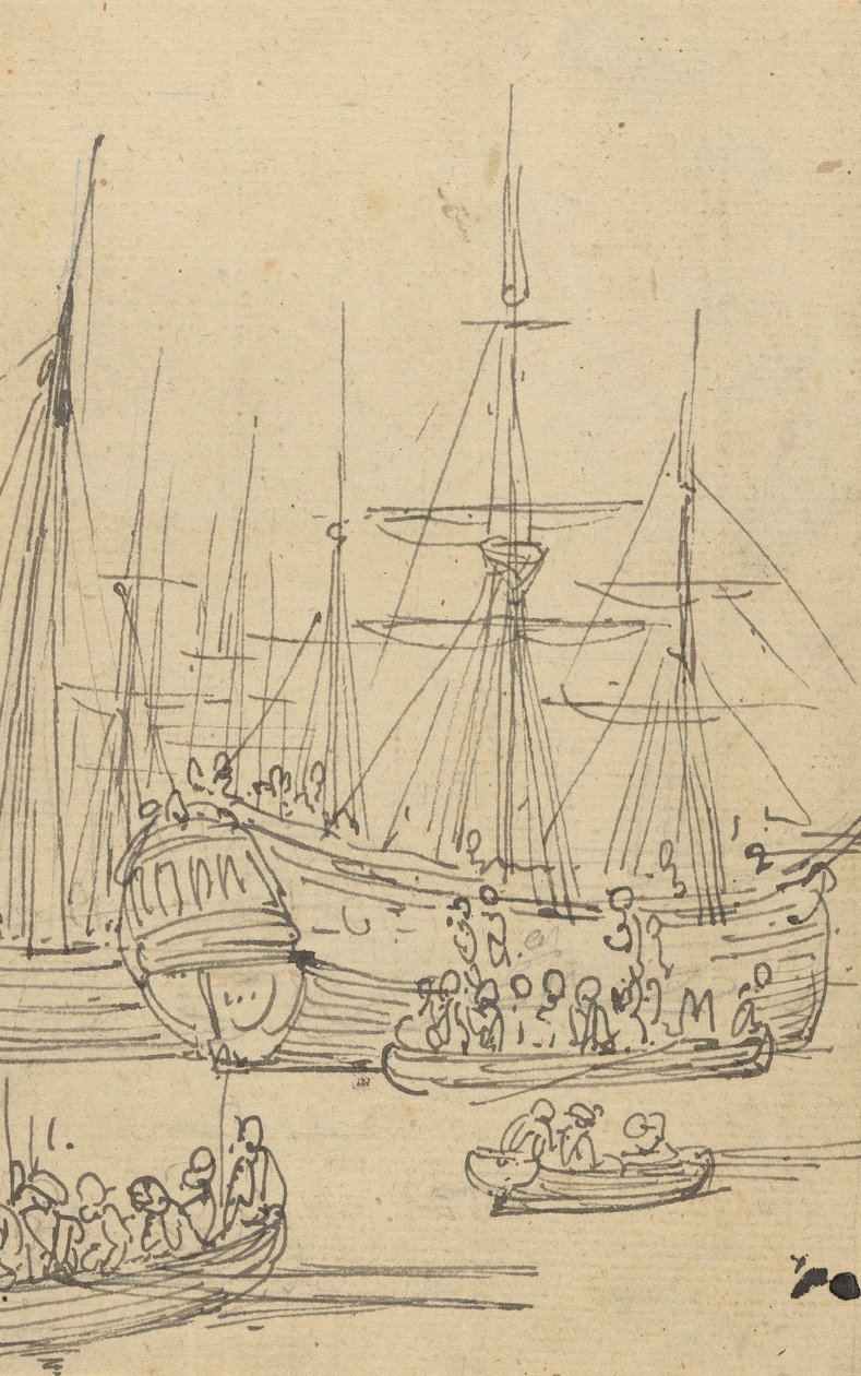 Albumteckning av Thomas Rowlandson