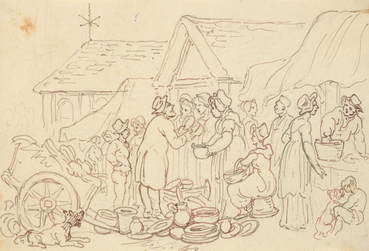 Albumteckning av Thomas Rowlandson