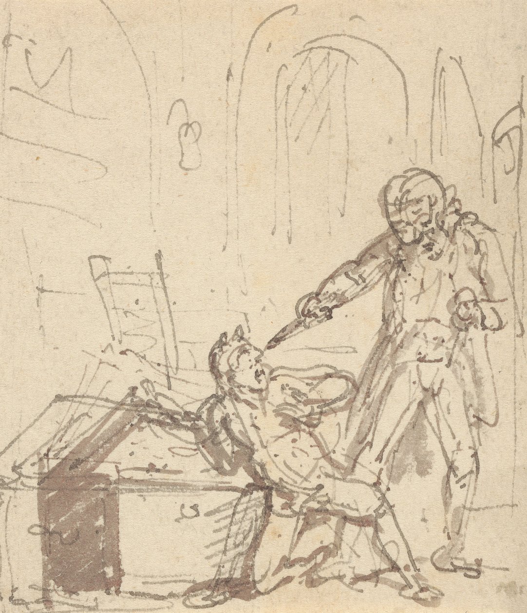Albumteckning av Thomas Rowlandson