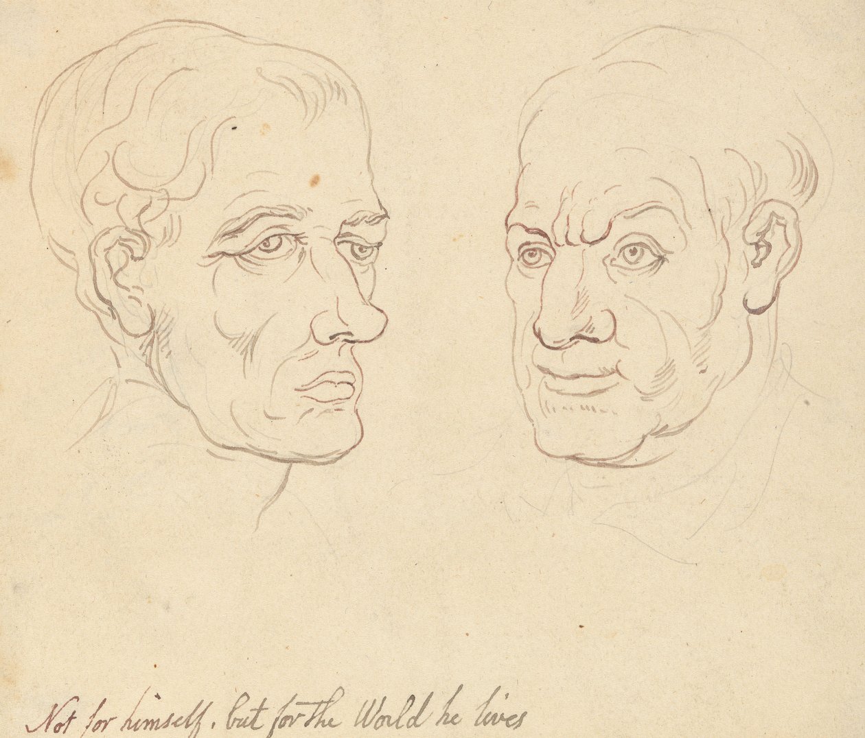 Albumteckning av Thomas Rowlandson