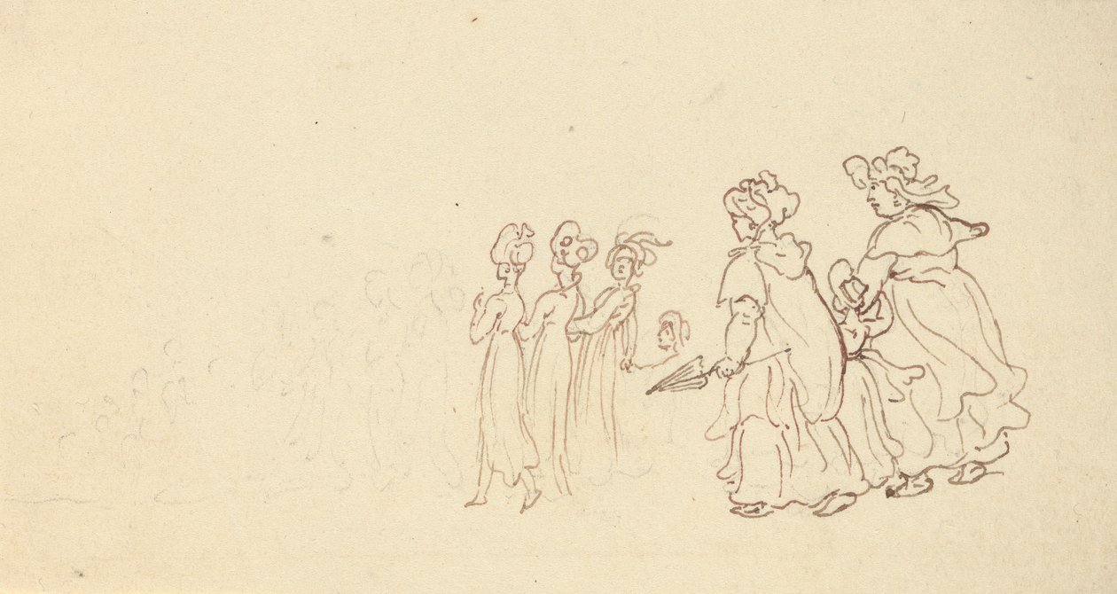 Albumteckning av Thomas Rowlandson