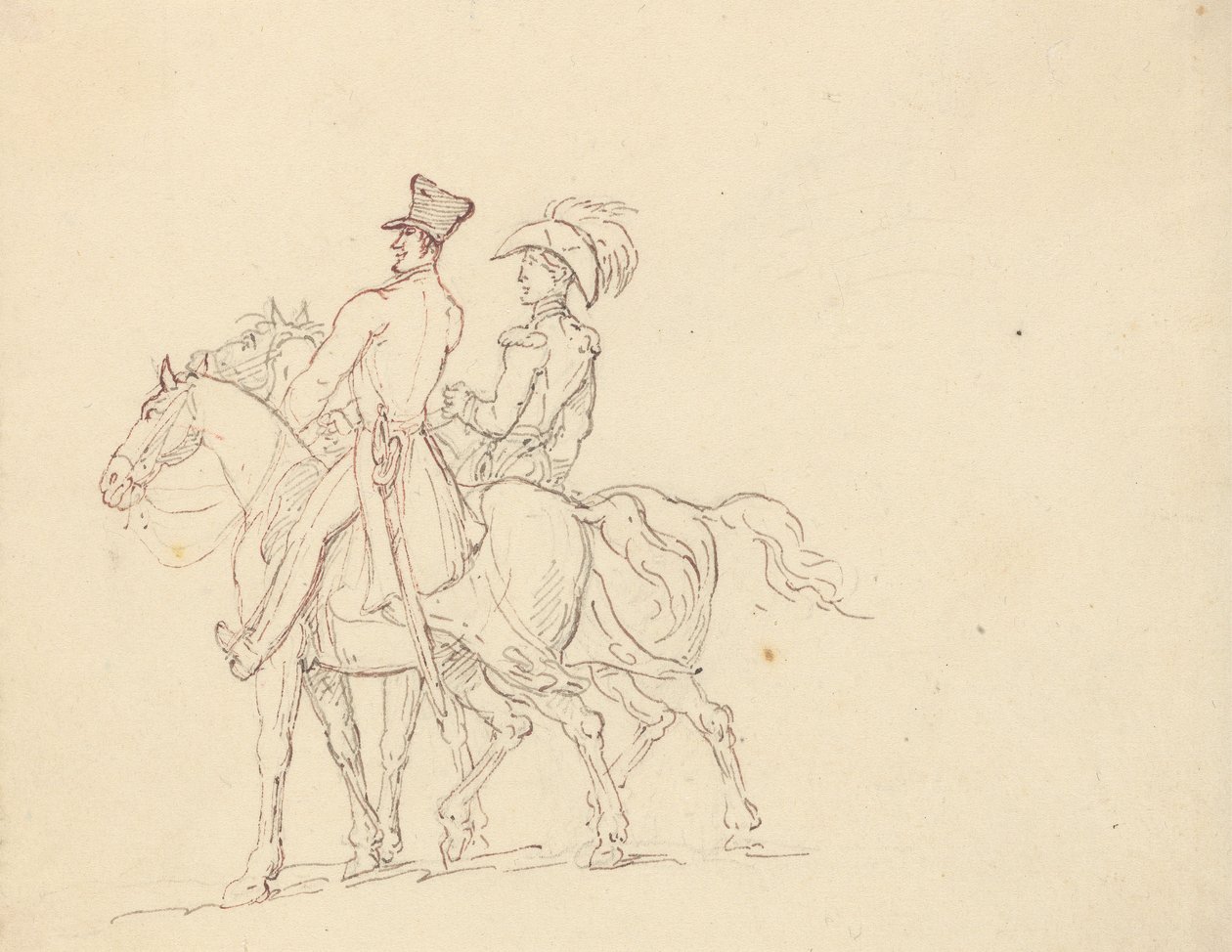 Albumteckning av Thomas Rowlandson