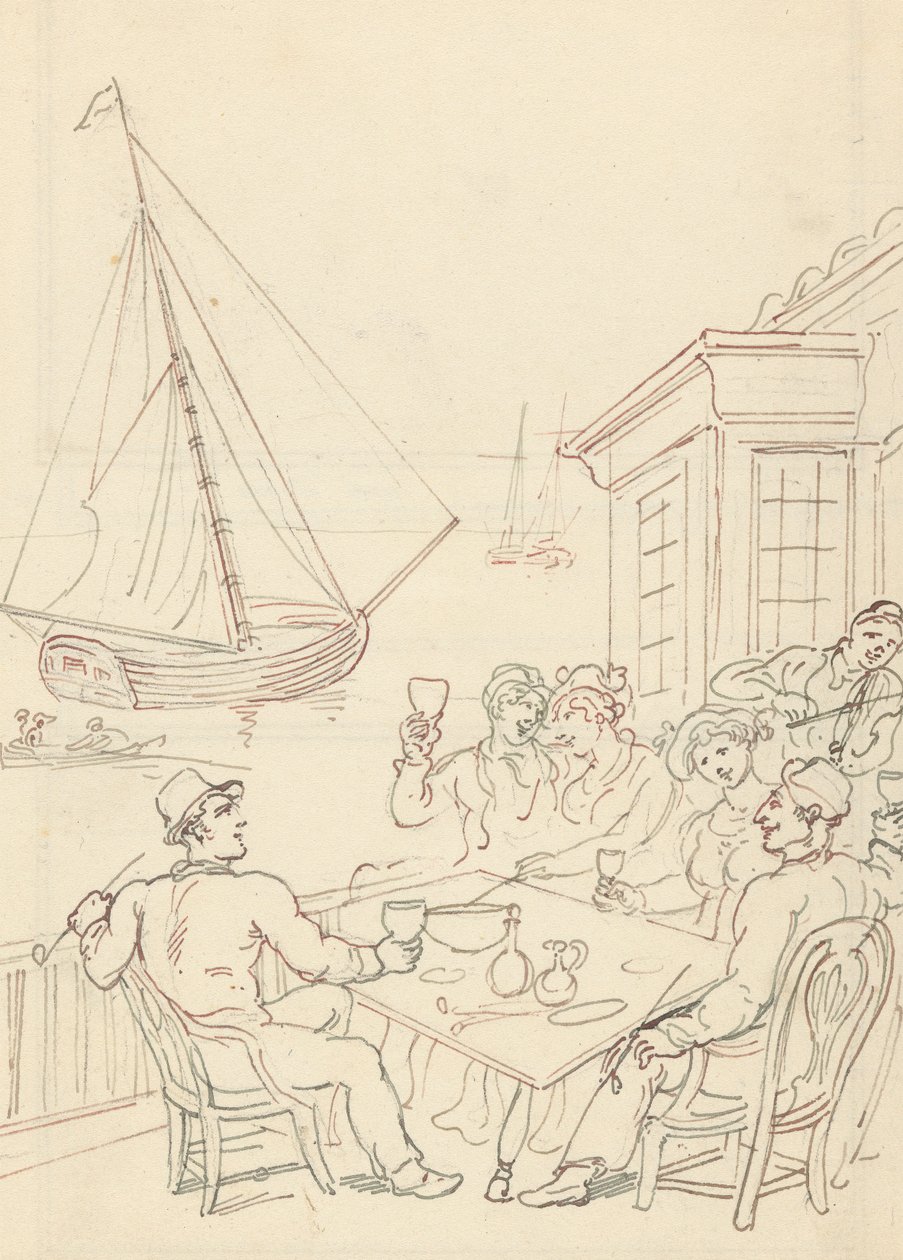 Albumteckning av Thomas Rowlandson