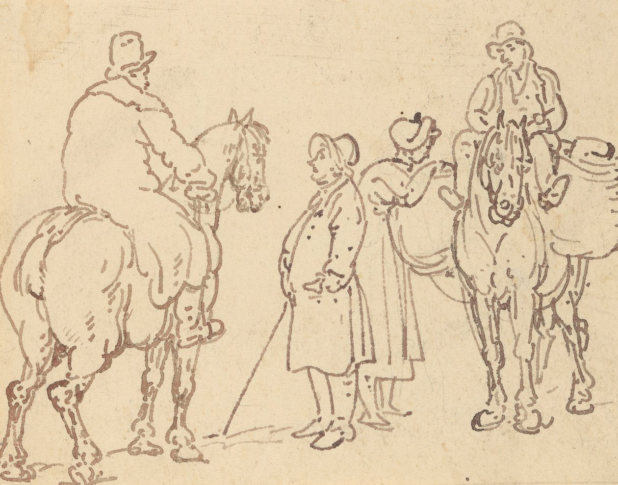 Albumteckning av Thomas Rowlandson