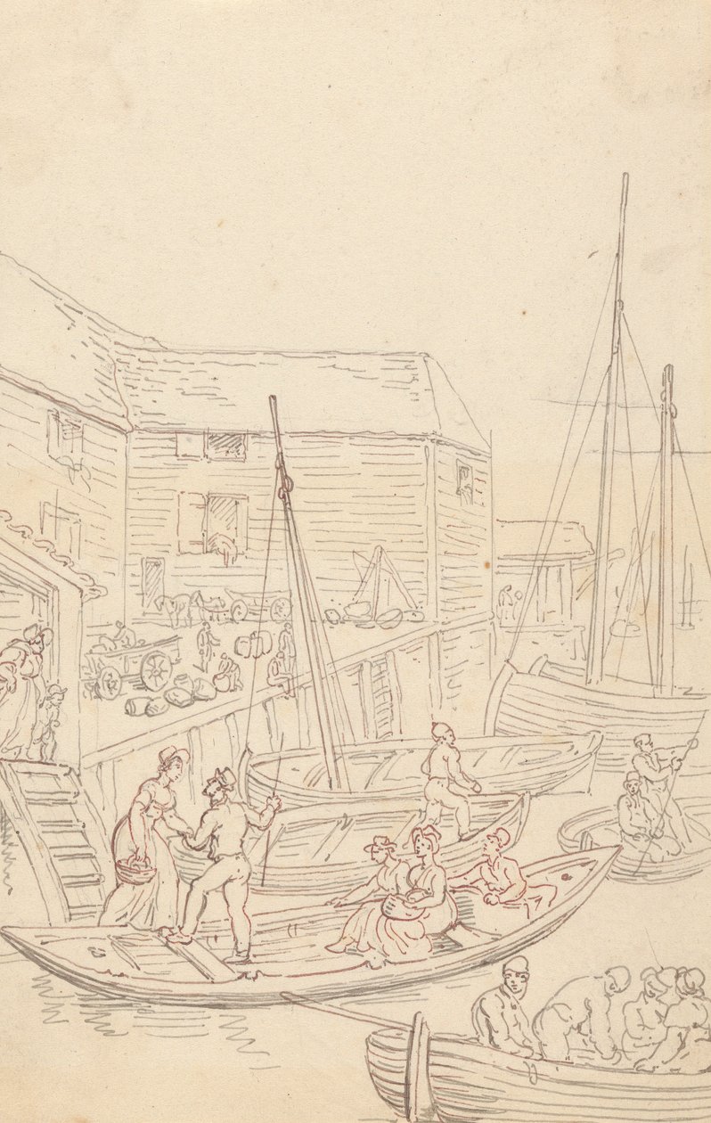 Albumteckning av Thomas Rowlandson
