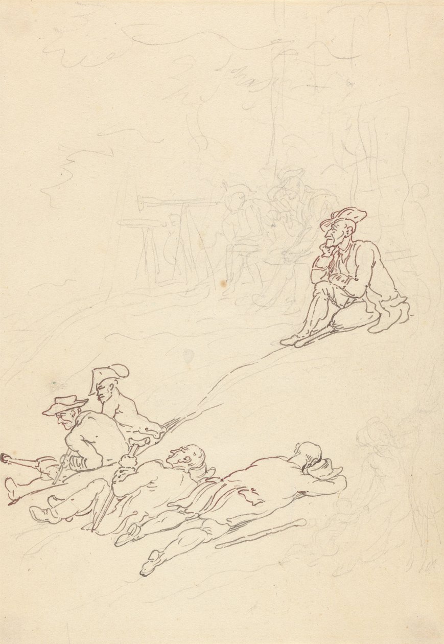 Albumteckning av Thomas Rowlandson