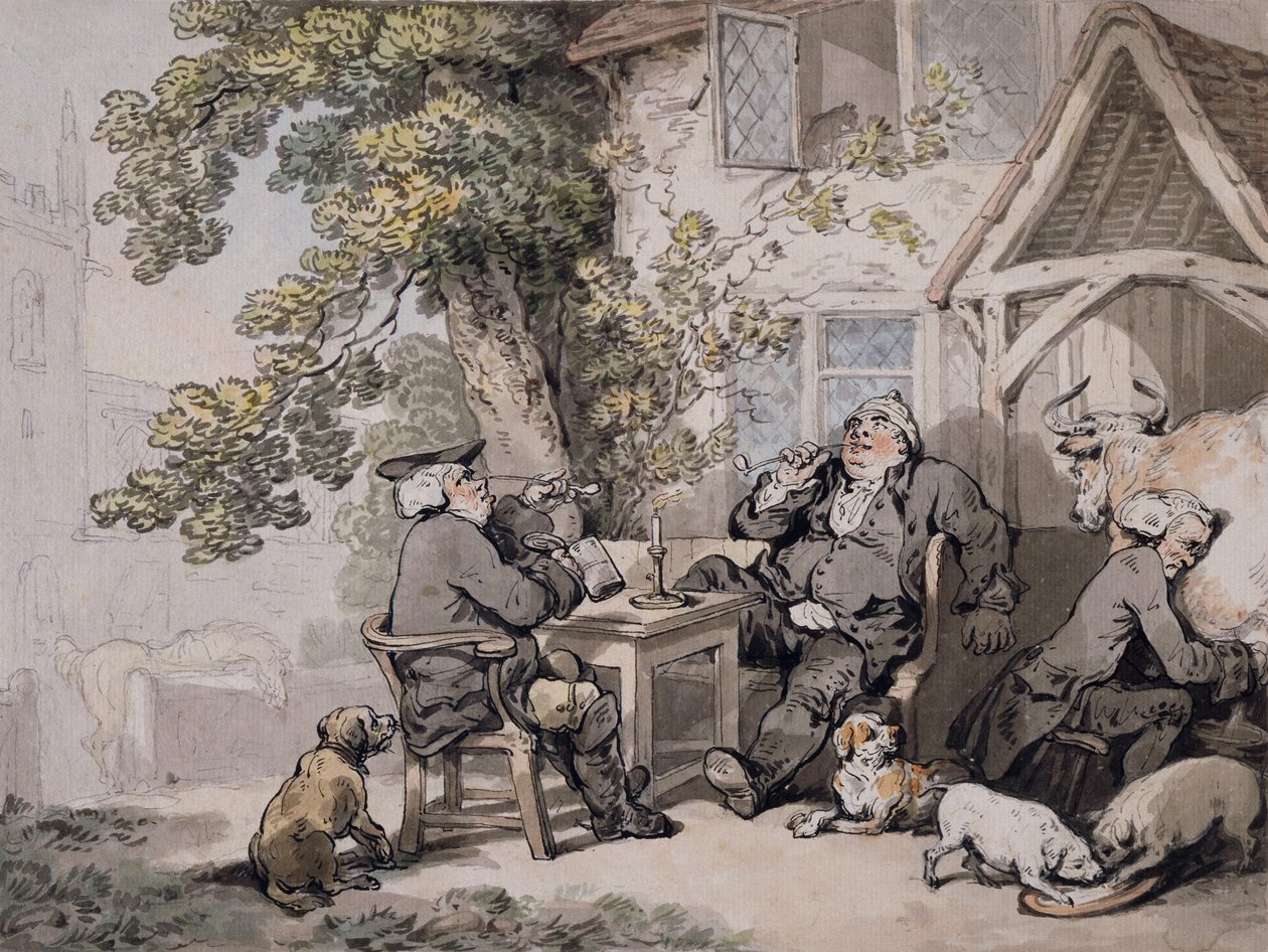 Alehouse Politiker, c.1785-90 av Thomas Rowlandson