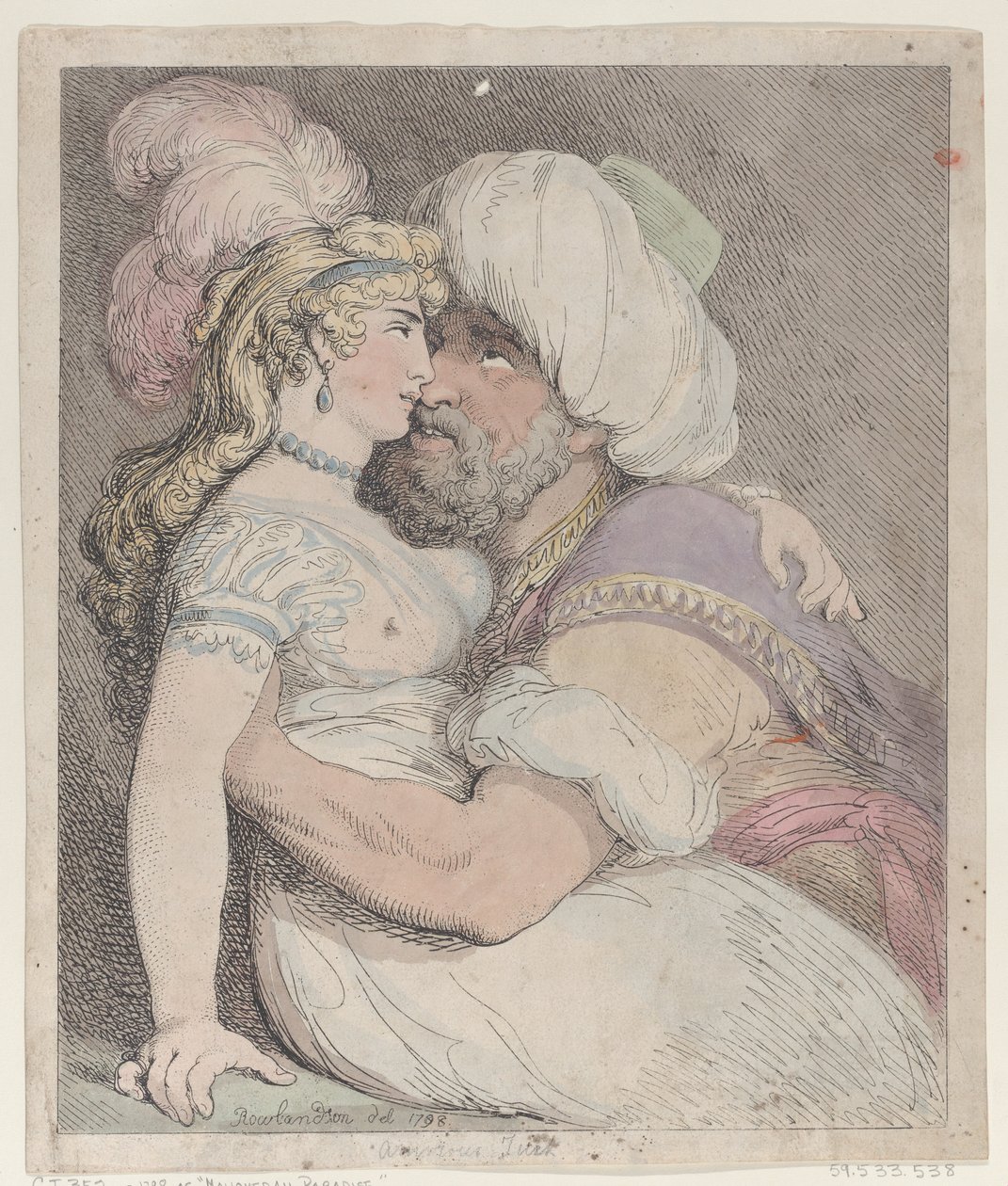 En förälskad turk av Thomas Rowlandson