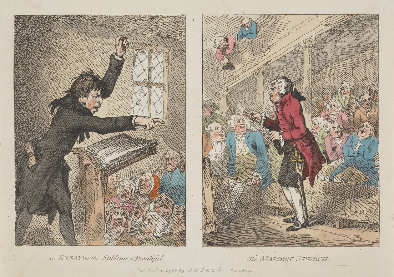 En uppsats om det sublima och det vackra, Jungfrutalet av Thomas Rowlandson