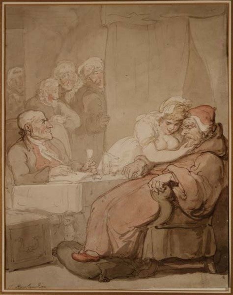 Ett öga på viljan (penna och bläck, akvarell) av Thomas Rowlandson