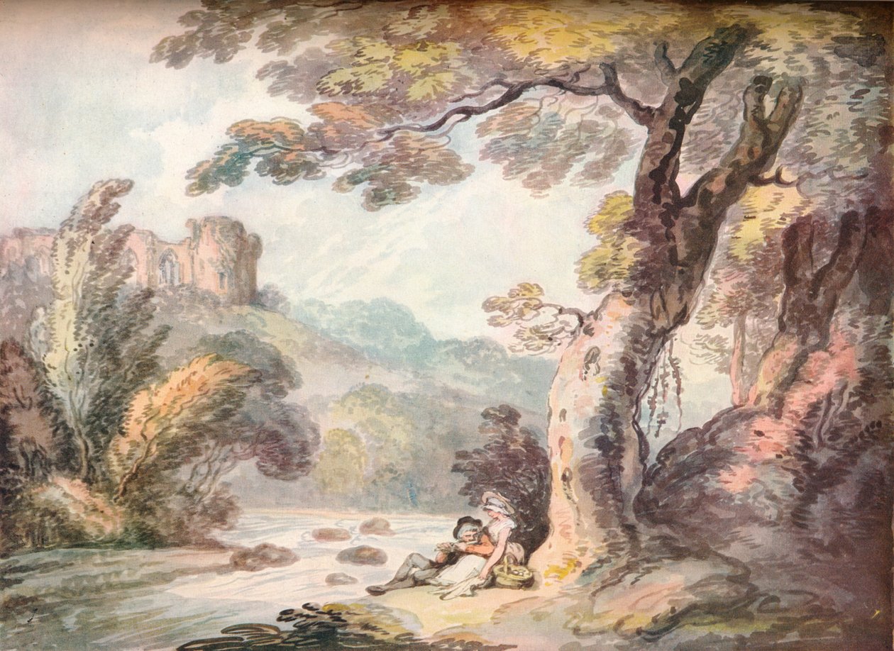 En idyll, c1815 av Thomas Rowlandson