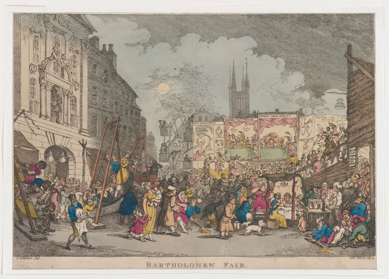 Bartolomeusmässan, 1807, 1807. av Thomas Rowlandson
