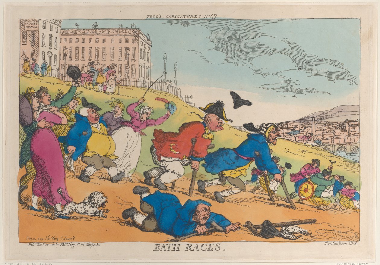 Bath Races, 20 november 1810, 20 november 1810. av Thomas Rowlandson