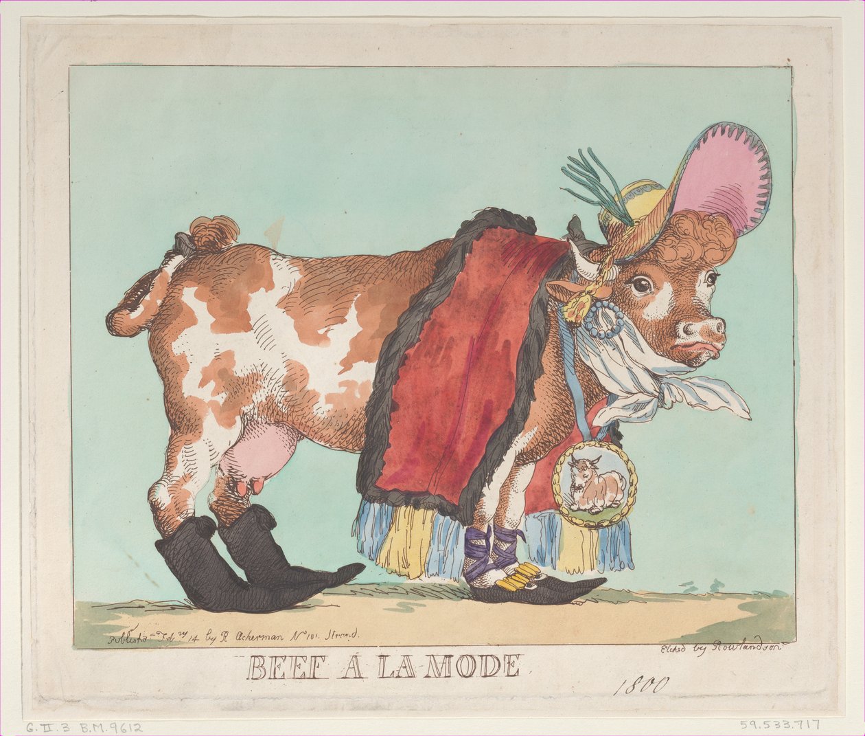 Beef à la Mode, 14 februari 1800., 14 februari 1800. av Thomas Rowlandson
