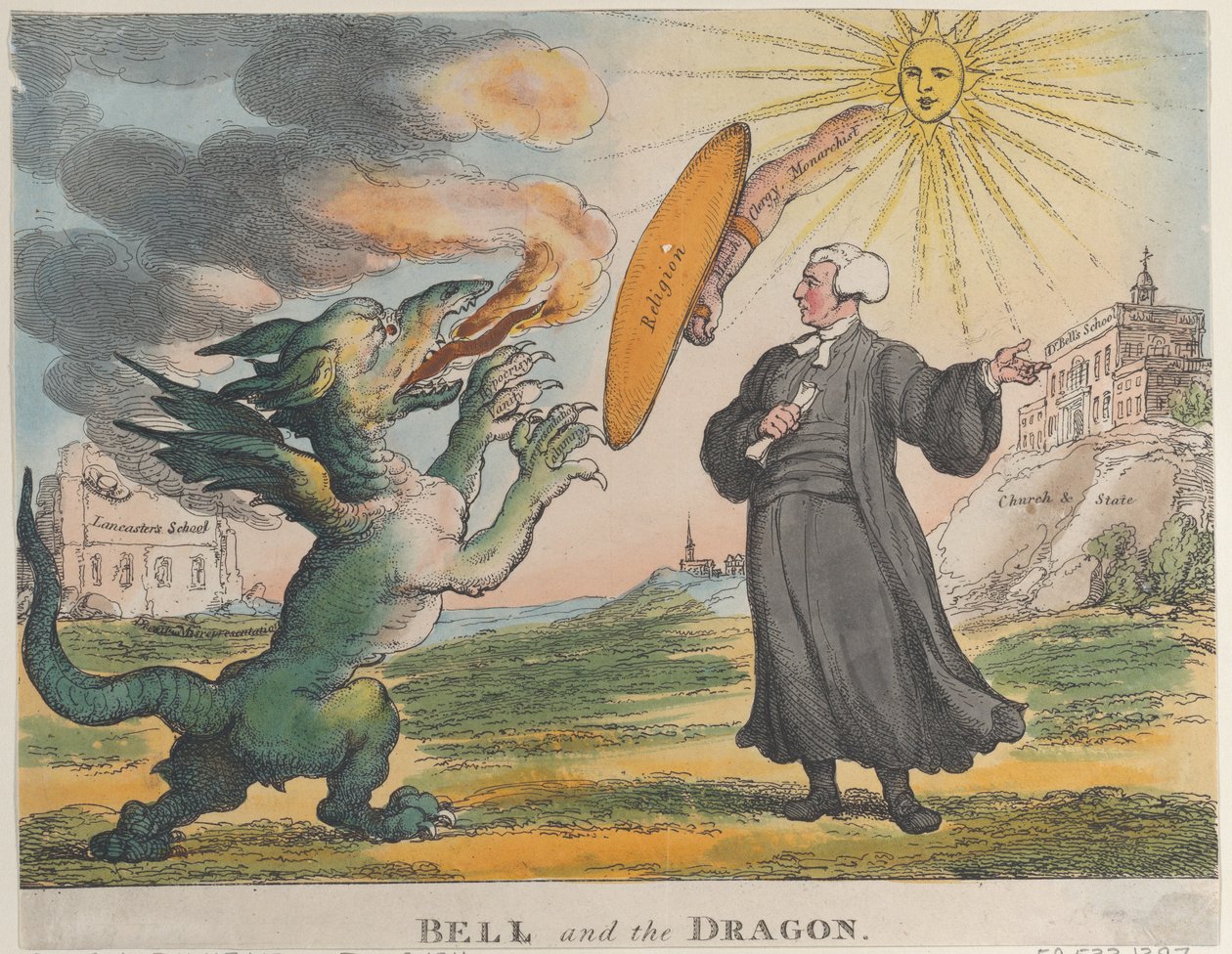 Bell and the Dragon, 9 december 1811, 9 december 1811. av Thomas Rowlandson