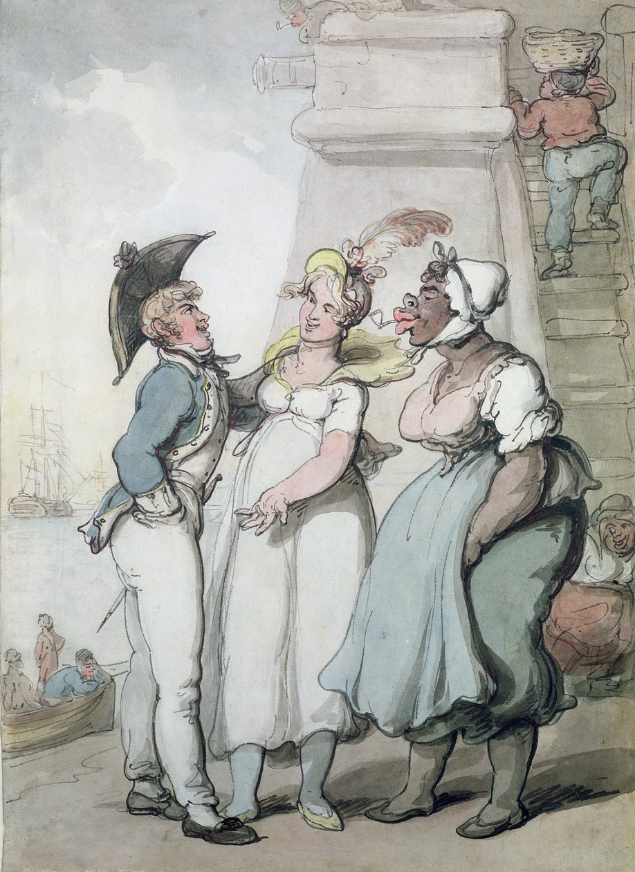 Black Magic (bläck och wc på papper) av Thomas Rowlandson