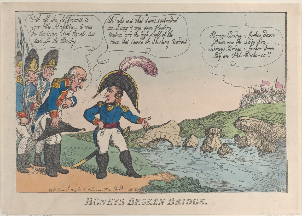 Boneys Broken Bridge, 12 juni 1809., 12 juni 1809. av Thomas Rowlandson