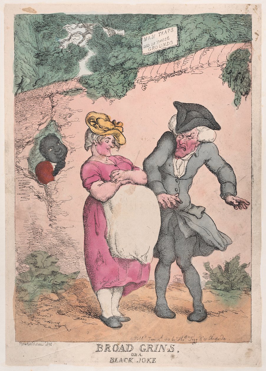 Broad Grins, or a Black Joke, 4 juni 1812., 4 juni 1812. av Thomas Rowlandson