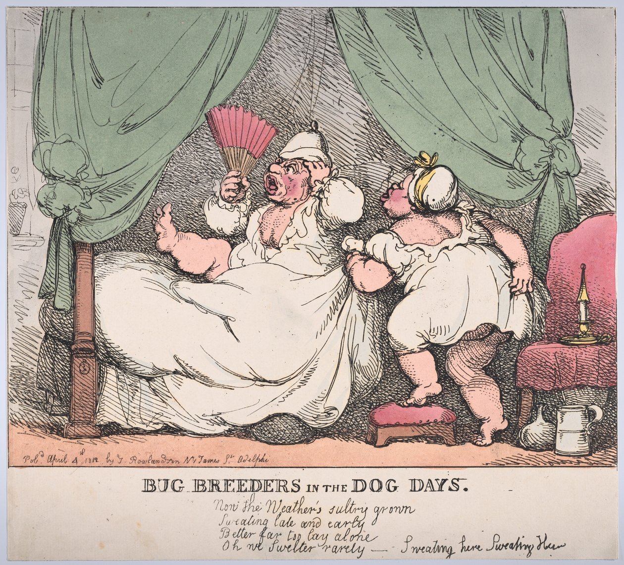 Bug Breeders in the Dog Days, 4 april 1812., 4 april 1812. av Thomas Rowlandson