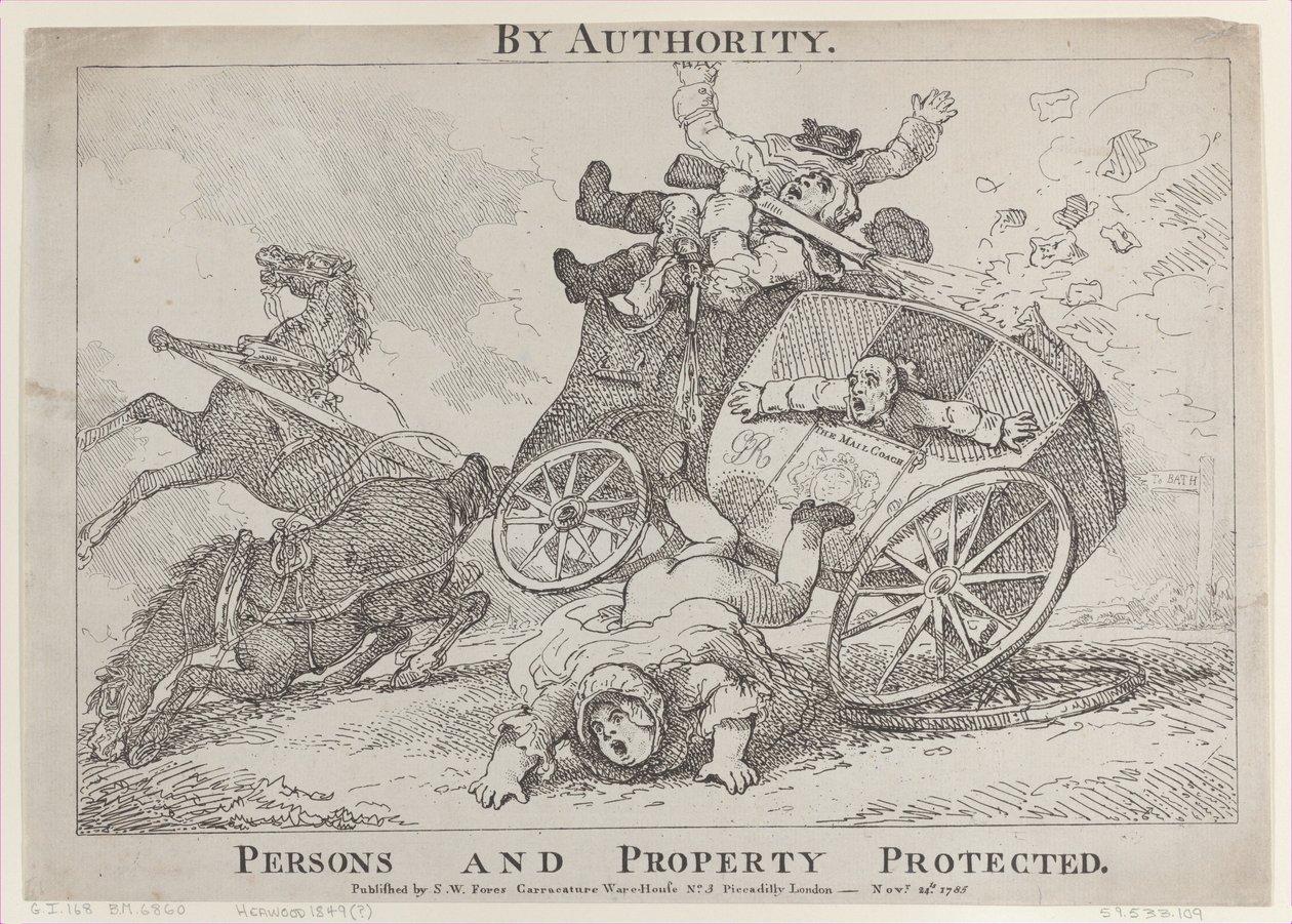 Av myndighet. Personer och egendom skyddade, 24 november 1785., 24 november 1785. av Thomas Rowlandson