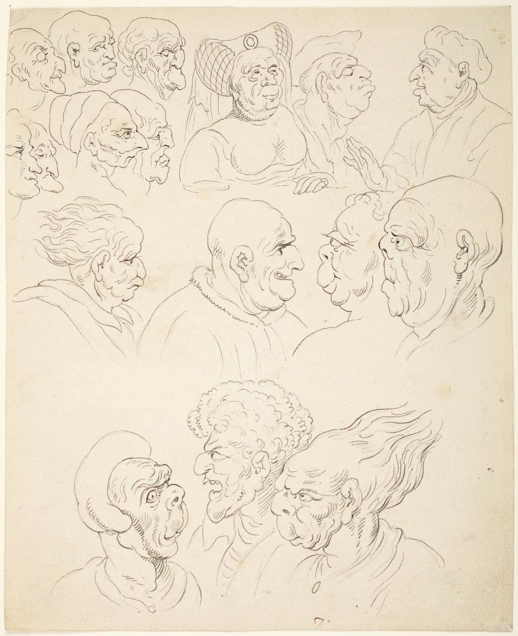 Karikatyrhuvuden av Thomas Rowlandson