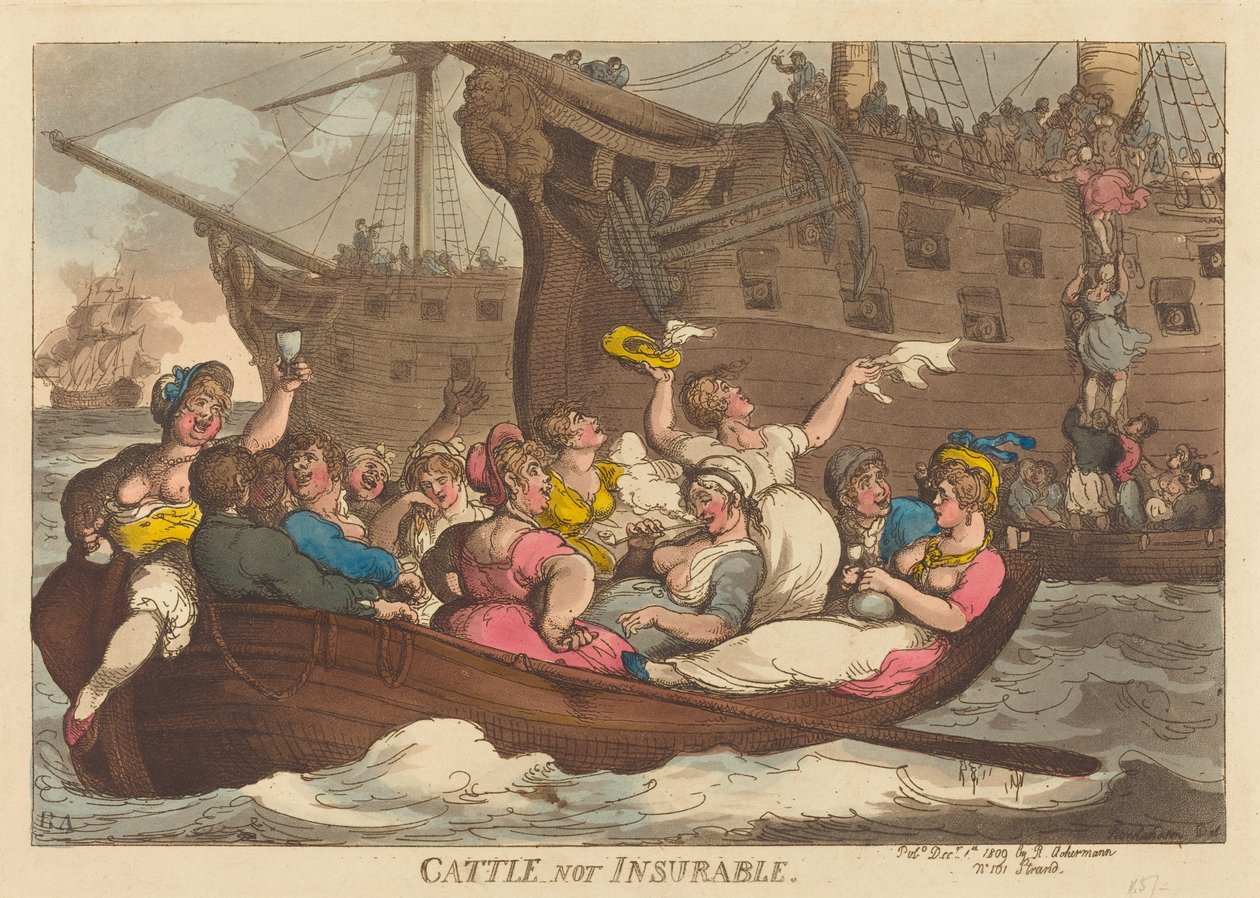 Nötkreatur är inte försäkringsbar av Thomas Rowlandson