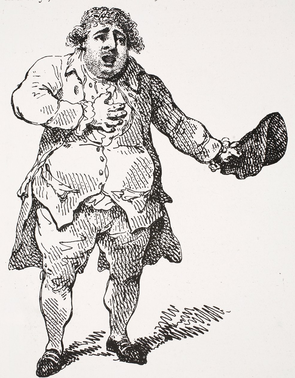 Charles James Fox som Demosthenes, illustration från "Hutchinson