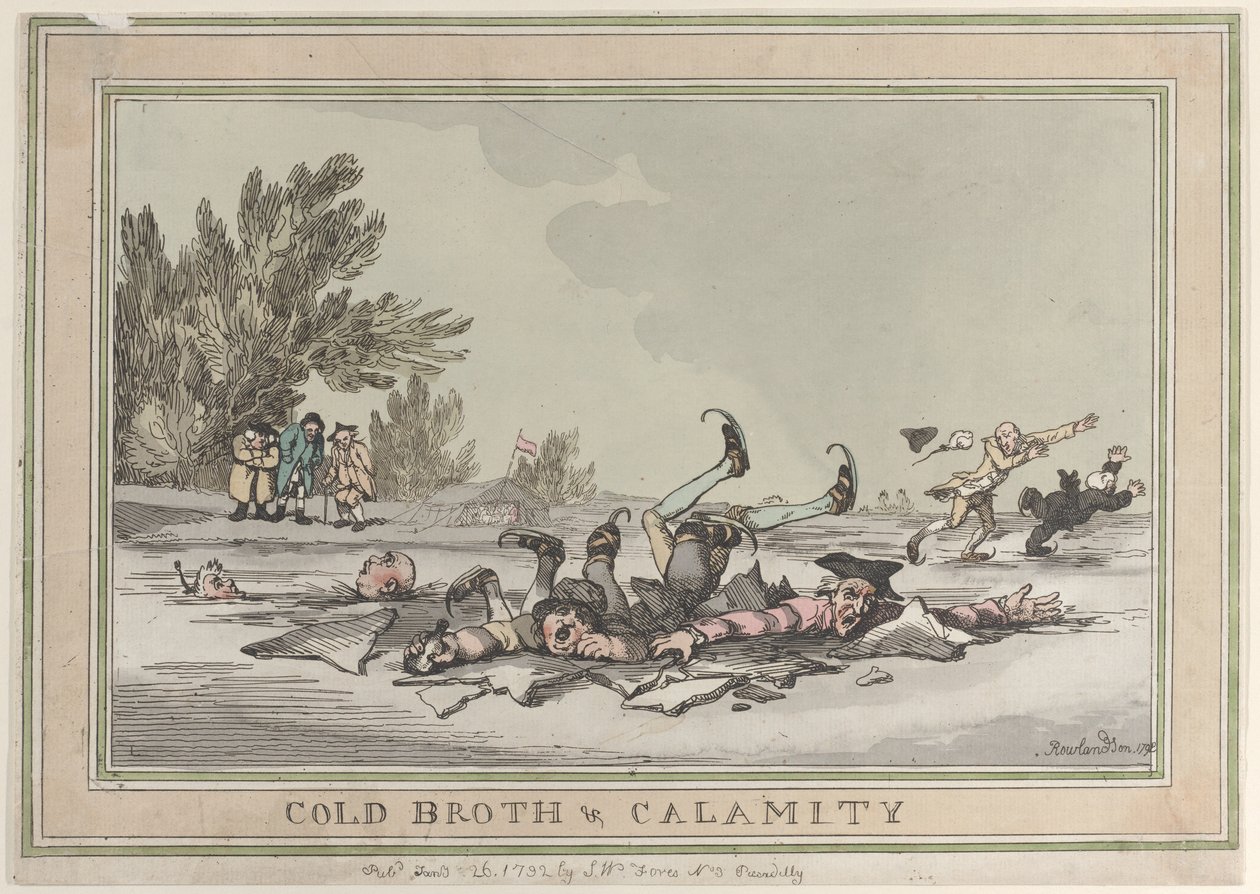Cold Broth & Calamity, 26 januari 1792, 26 januari 1792. av Thomas Rowlandson
