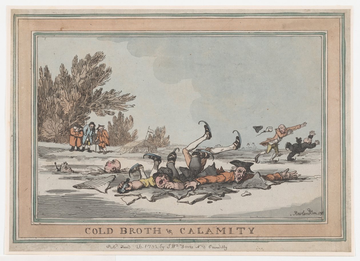 Cold Broth & Calamity, 26 januari 1792, 26 januari 1792. av Thomas Rowlandson
