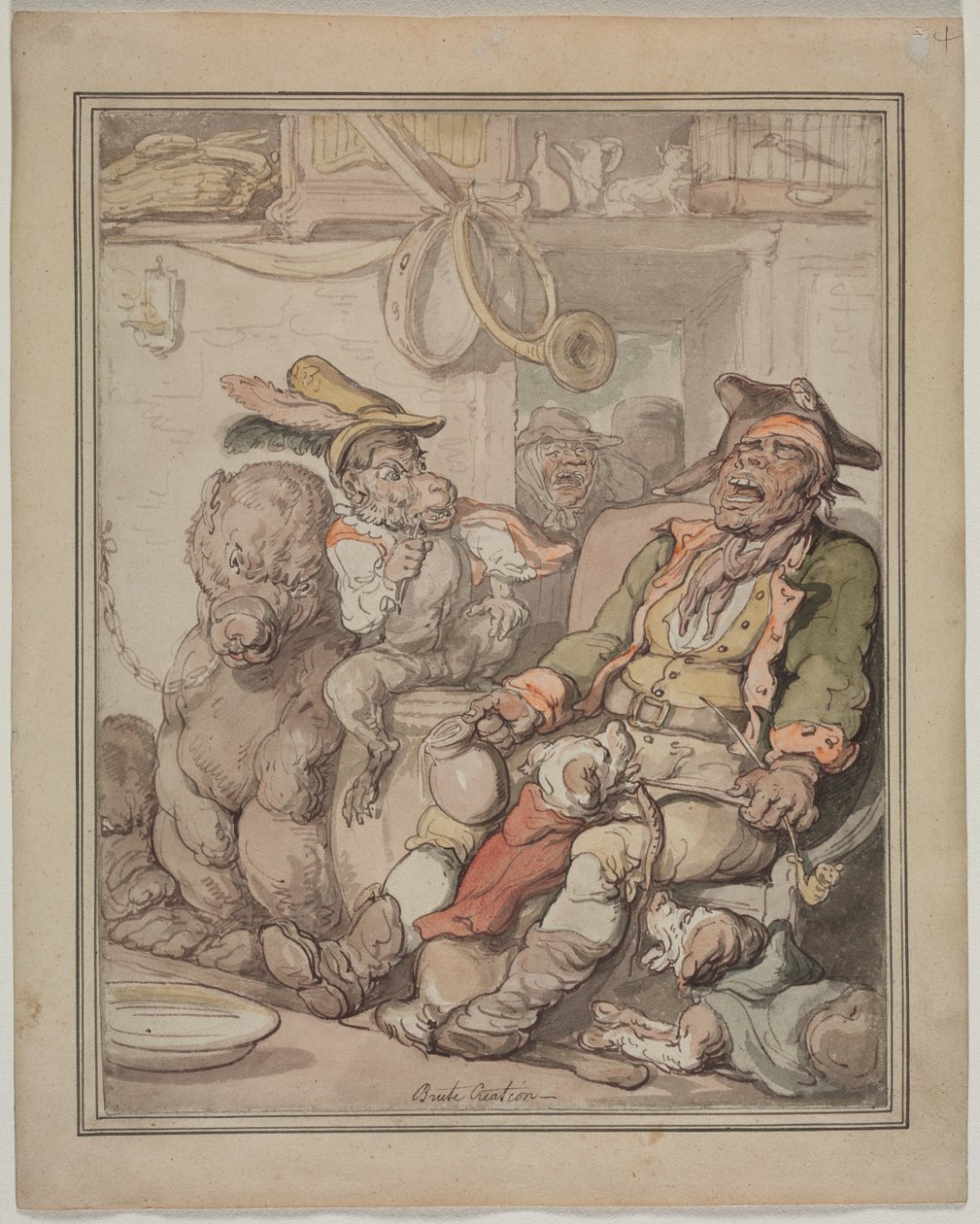 Jämförande anatomistudie, c. 1810-1820. av Thomas Rowlandson