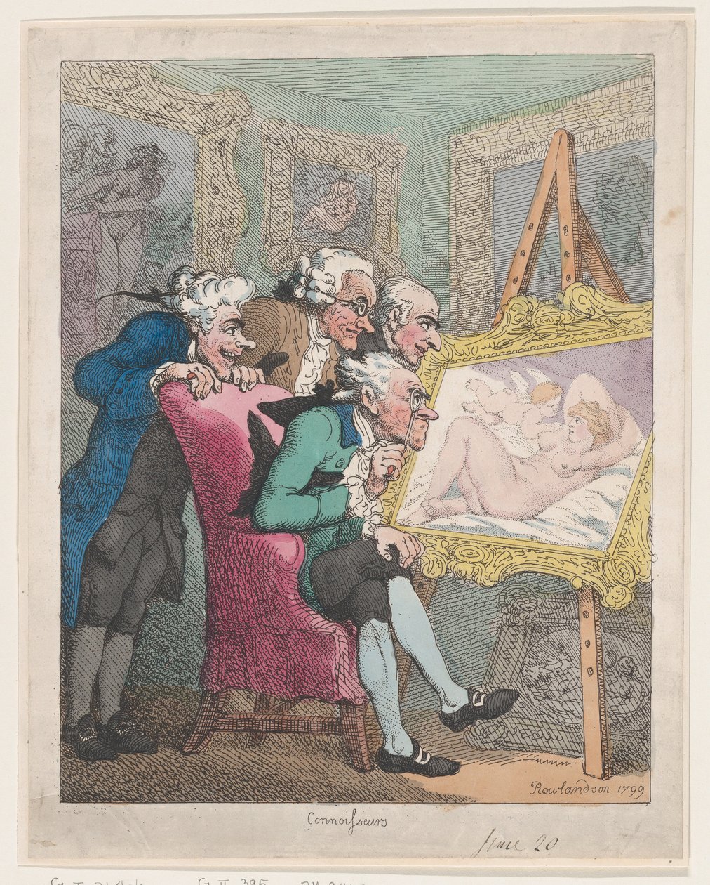 Connoisseurs, 20 juni 1799., 20 juni 1799. av Thomas Rowlandson